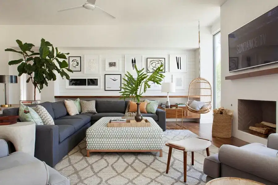 Living room aesthetic styling