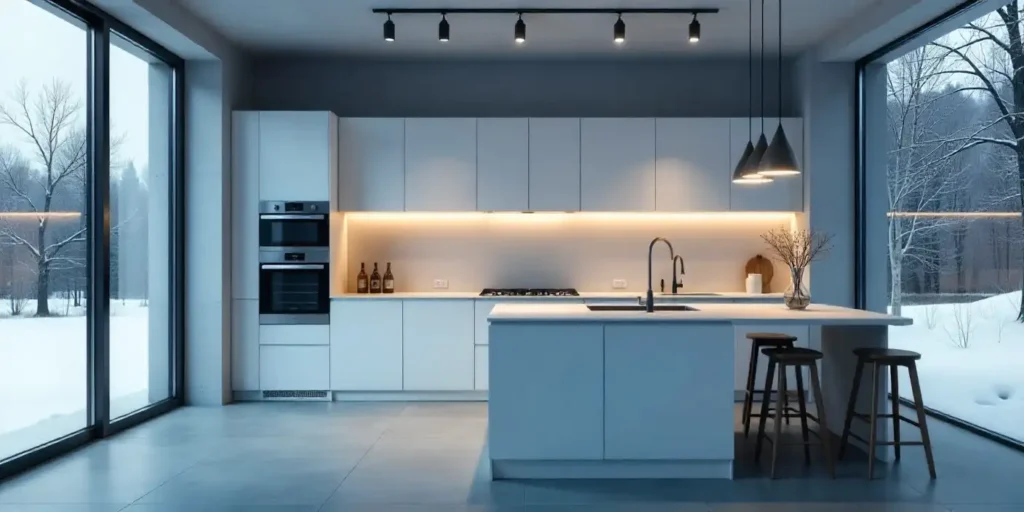 indoor kitchen lightning style