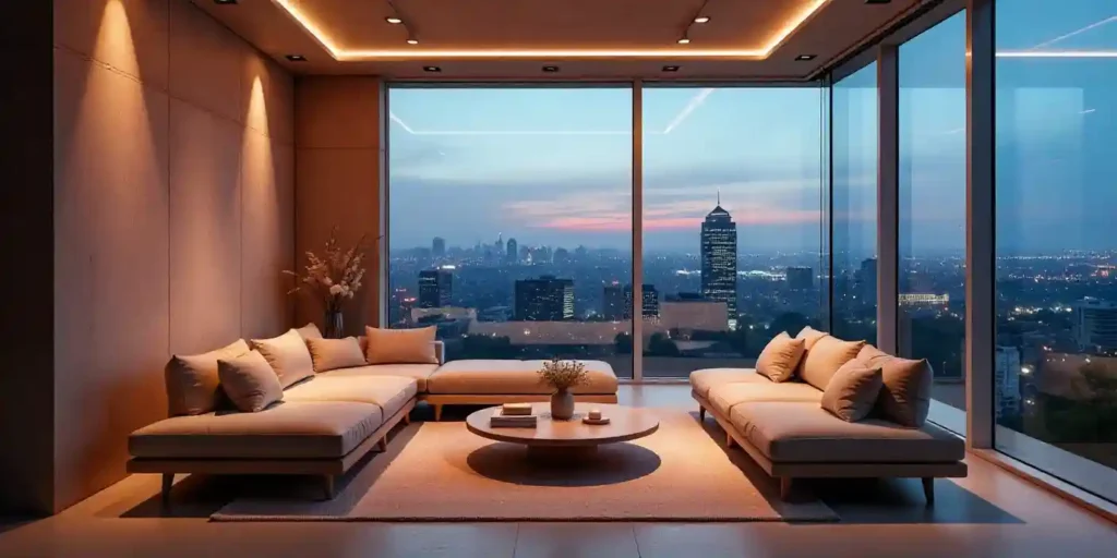 indoor living area lightning