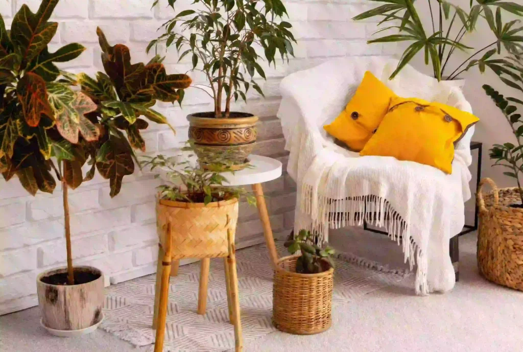Calming Room Design with Plants