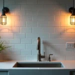 kitchen sink lighting idea