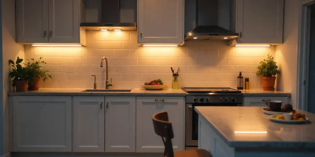 under cabinate lighting idea