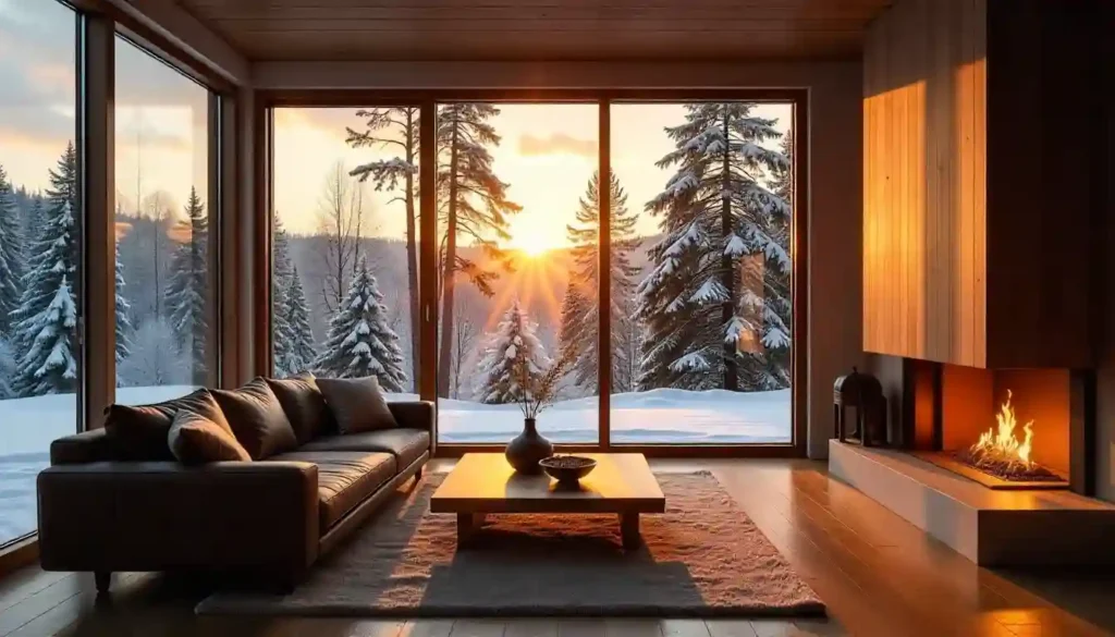 wooden wall design for living room simple