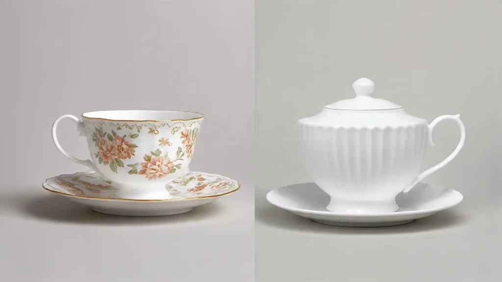 bone china vs porcelain