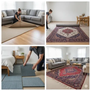 Carpet replacement without moving furniture.